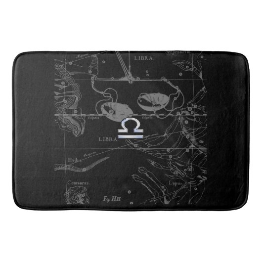 クロムスタイルリブラ〔占星術の〕十二宮図サインオンヘベリウス バスマット (正面)