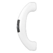 クロムスタイル山羊座の炭素繊維上の記号 セラミックキャビネット取っ手 (側面)