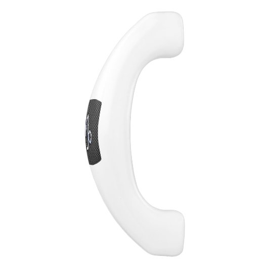 クロムスタイル山羊座の炭素繊維上の記号 セラミックキャビネット取っ手 (側面)