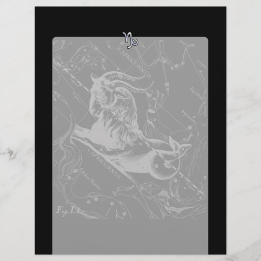 クロムスタイル山羊座〔占星術の〕十二宮図サインオンヘベリウス (正面)