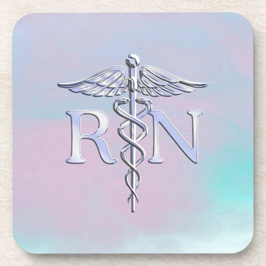 クロムスタイルRNカドゥセウスメディカルマザーパールルック コースター (正面)