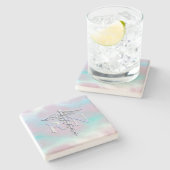 クロムスタイルRNカドゥセウスメディカルマザーパールルック ストーンコースター (横)