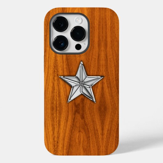クロムスター航海のオンチークウッドプリント Case-Mate iPhoneケース (裏面)
