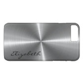 クロムステンレス鋼の金属の一見 Case-Mate iPhoneケース (裏面(横))