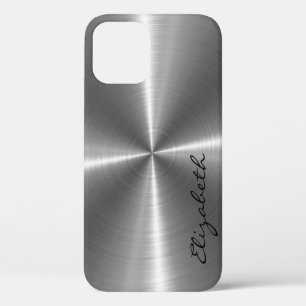 クロムステンレス鋼の金属の外観 iPhone 12 PROケース