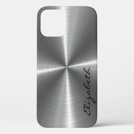 クロムステンレス鋼の金属の外観 Case-Mate iPhoneケース (裏面)