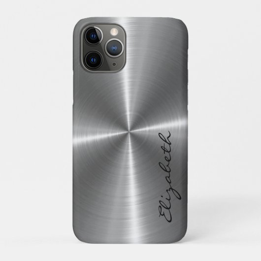 クロムステンレス鋼の金属の外観 Case-Mate iPhoneケース (裏)