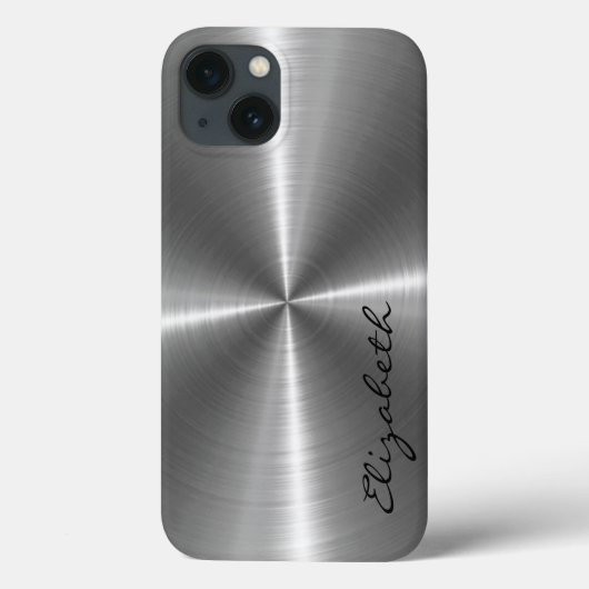 クロムステンレス鋼メタルルック Case-Mate iPhoneケース (裏面)