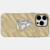 クロムセイボートオンサンディビーチプリント Case-Mate iPhoneケース (裏面 (横))