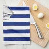 クロムセイボートオン航海のストライプズ キッチンタオル (四つ折り)