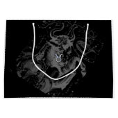 クロムタウラス〔占星術の〕十二宮図サインオンヘベリウススタイル ラージペーパーバッグ (正面)