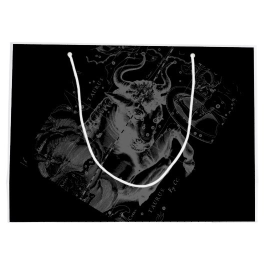 クロムタウラス〔占星術の〕十二宮図サインオンヘベリウススタイル ラージペーパーバッグ (裏面)