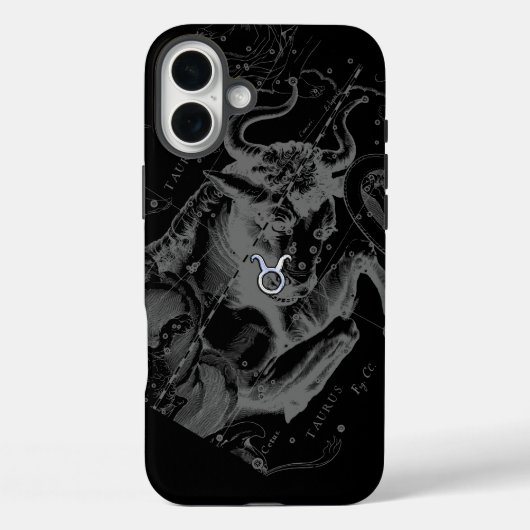 クロムタウラス〔占星術の〕十二宮図サインオンヘベリウススタイル Case-Mate iPhoneケース (裏面)