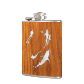 クロムダイバーンシャークオンチークプリント フラスク (左)