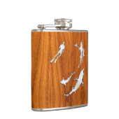 クロムダイバーンシャークオンチークプリント フラスク (右)