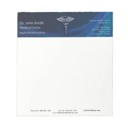 クロムダーク3D医療用ホログラフィックカドゥセウス ノートパッド