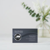 クロムトラックアイコントランスポーターの運送状BusinessCard 名刺 (スタンド正面)