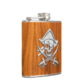 クロムパイレートオンチークプリント フラスク (右)