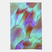 クロムパープルで磨いた岩 キッチンタオル (縦)