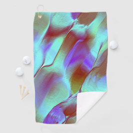 クロムパープルで磨いた岩 ゴルフタオル