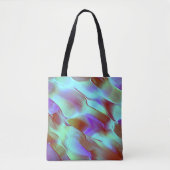 クロムパープルで磨いた岩 トートバッグ (正面)