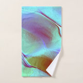 クロムパープルで磨いた岩 バスタオルセット (ハンドタオル)