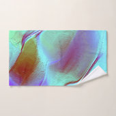 クロムパープルで磨いた岩 バスタオルセット (ハンドタオル)