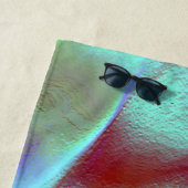 クロムパープルで磨いた岩 ビーチタオル (インサイチュ)