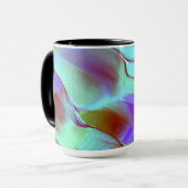 クロムパープルで磨いた岩 マグカップ (正面左)