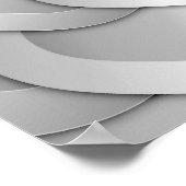 クロムフラワーズシルバーのポスター ポスター (角)