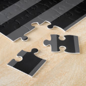 クロムブラックスタイリッシュリボン認識度 ジグソーパズル (側面)