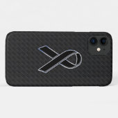 クロムブラックスタイリッシュリボン認識度 Case-Mate iPhoneケース (裏面(横))