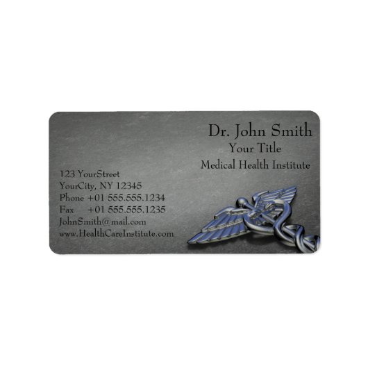 クロムプロフェッショナルメディカルカドゥセウス住所 シール (正面)