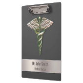 クロムホログラフィック3D医療用カデュース クリップボード (左)