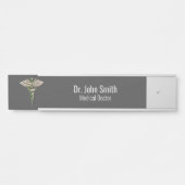 クロムホログラフィック3D医療用カデュース サインプレート (正面)