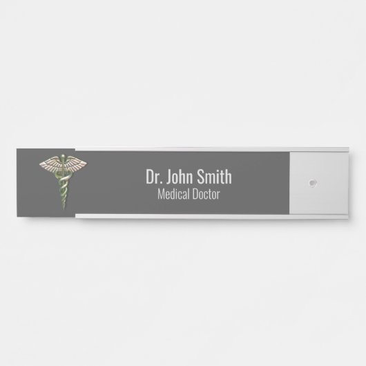 クロムホログラフィック3D医療用カデュース サインプレート (正面)