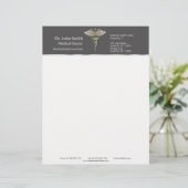 クロムホログラフィック3D医療用カデュース レターヘッド (スタンド正面)