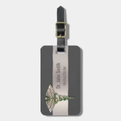 クロムホログラフィック3D医療用カドゥセウス ラゲッジタグ (正面縦)