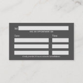 クロムホログラフィック3D医療用カドゥセウス 予約カード (裏面)