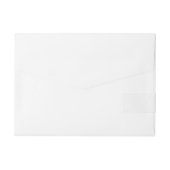 クロムホワイトリボン認識度市松模様にオン ラップアラウンド宛名ラベル (裏面)