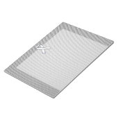 クロムホワイトリボン認識度炭素繊維プリント ノートパッド (アングル)