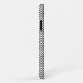 クロムホワイトリボン認識度炭素繊維プリント Case-Mate iPhoneケース (裏面/右)
