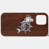 クロムマーメイドオンウェットマホガニープリント Case-Mate iPhoneケース (裏面 (横))