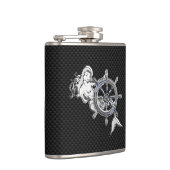 クロムマーメイドオンカーボンファイバープリント フラスク (右)