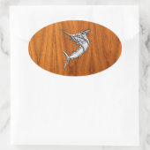 クロムマーリンオンチークウッド 楕円形シール (バッグ)