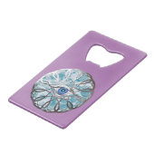 クロムミスティックアイデザイン クレジットカード栓抜き (正面アングル)