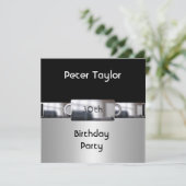 クロムメタルシルバーメンズ30thバースデーマン 招待状 (スタンド正面)