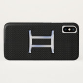 クロムモダンライクジェミニ〔占星術の〕十二宮図標識 Case-Mate iPhoneケース (裏面(横))