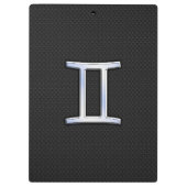 クロムモダンライクジェミニ〔占星術の〕十二宮図記号 クリップボード (裏面)