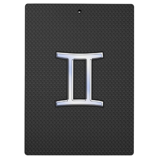 クロムモダンライクジェミニ〔占星術の〕十二宮図記号 クリップボード (裏面)